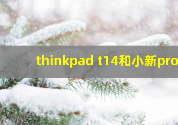 thinkpad t14和小新pro